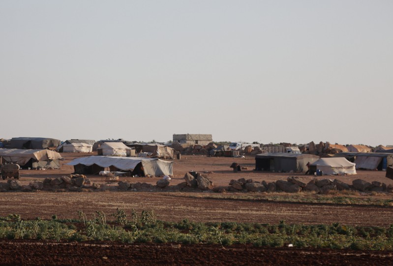 FILE PHOTO: A view of tents at a refugee camp for the internally displaced Syrians in Idlib province