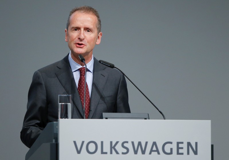 Diess, Volkswagen's new CEO, attends the Volkswagen Group's annual general meeting in Berlin