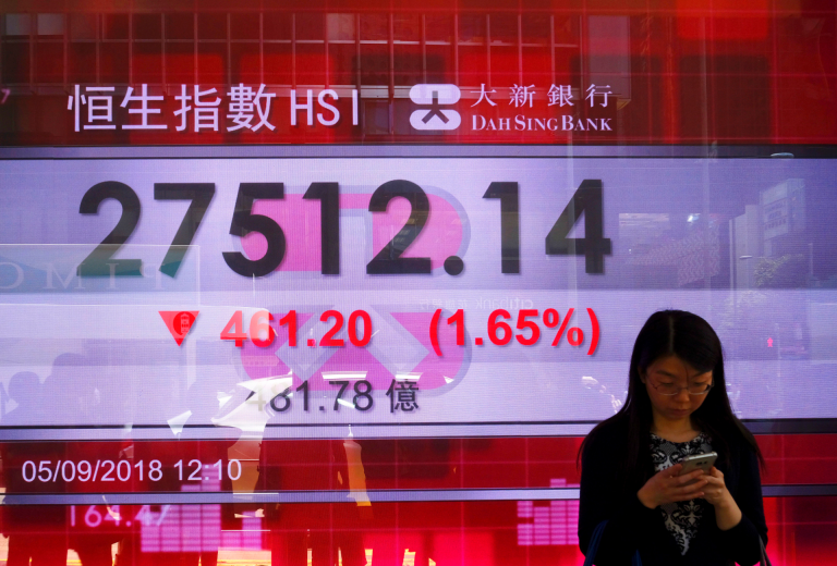 Asian stocks sink after Wall Street losses