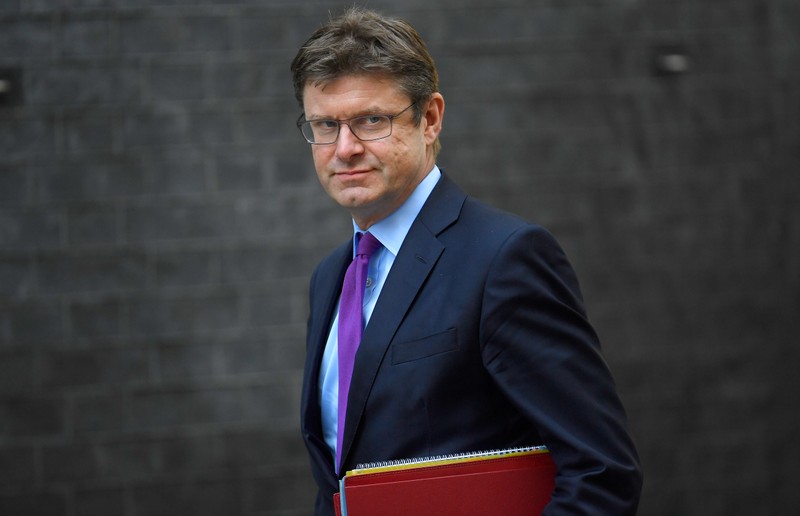 Britain's Secretary of State for Business Greg Clark arrives in Downing Street, London