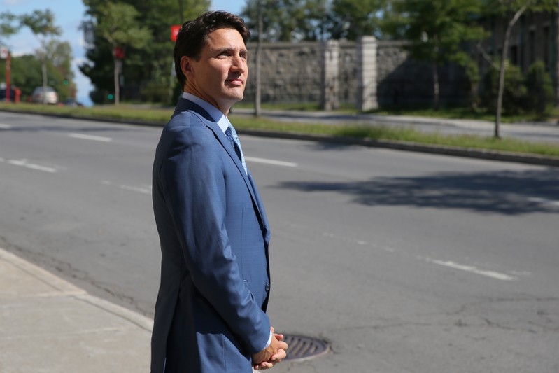 Canadian PM Justin Trudeau welcomes Spanish PM Pedro Sanchez in Montreal