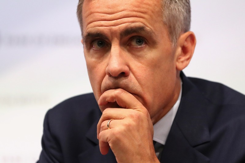 Bank of England Governor, Mark Carney, speaks during the central bank's quarterly Inflation Report press conference in London