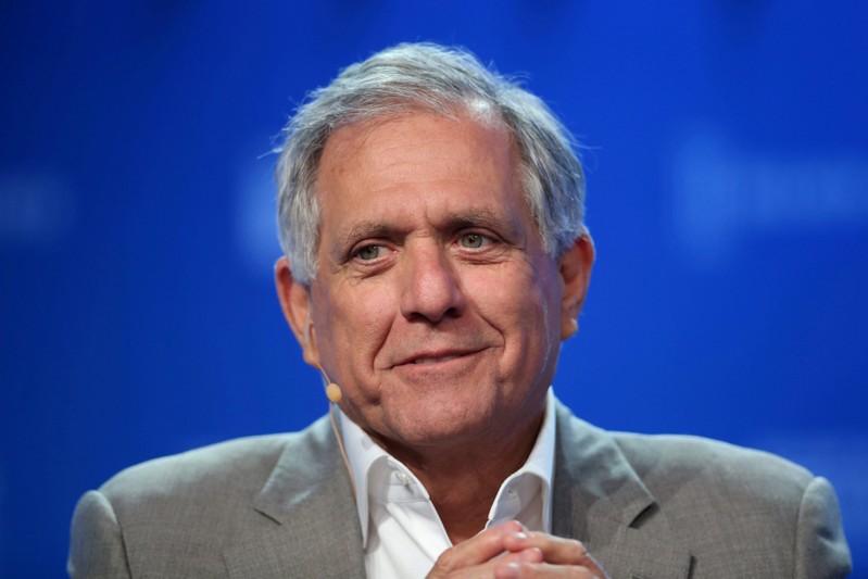 FILE PHOTO: Moonves speaks during the Milken Institute Global Conference in Beverly Hills
