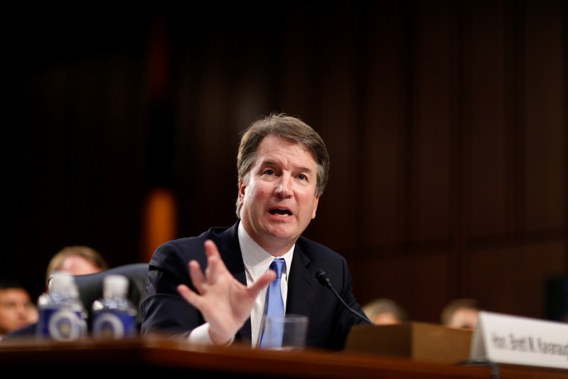 Supreme Court nominee Kavanaugh testifies during his confirmation hearing before the Senate Judiciary Committee in Washington.
