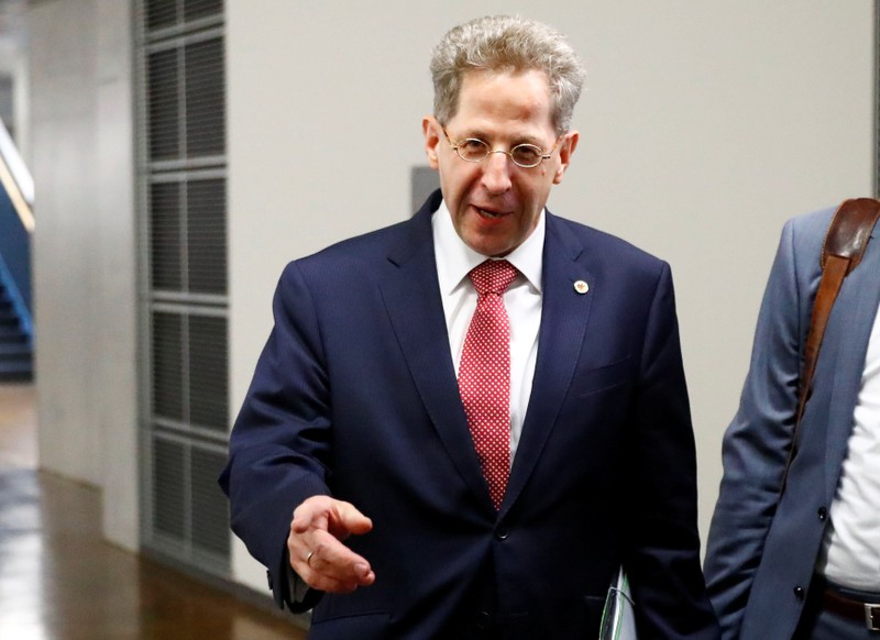 President of the Federal Office for the Protection of the Constitution Maassen arrives for a meeting of the parliamentary committee that oversees German intelligence agencies, in Berlin