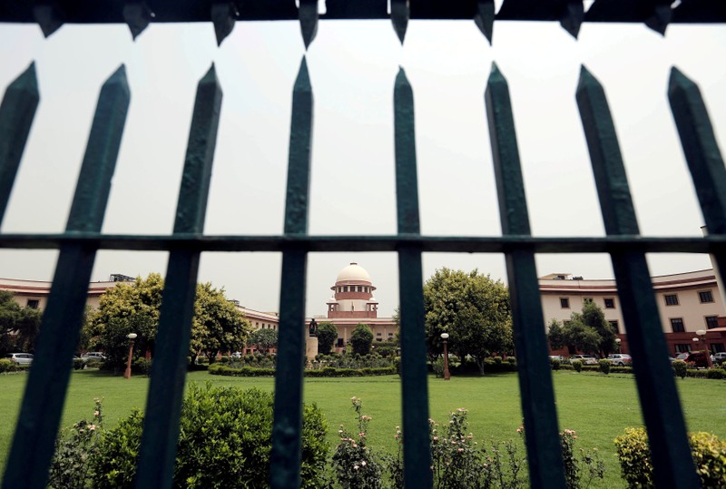 FILE PHOTO: India's Supreme Court is pictured through a gate in New Delhi