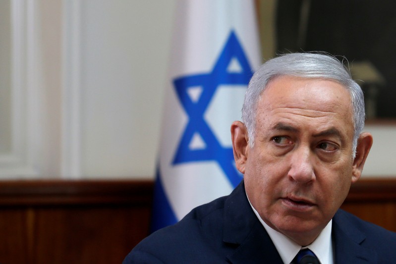 Weekly cabinet meeting at Prime Minister Benjamin Netanyahu office in Jerusalem