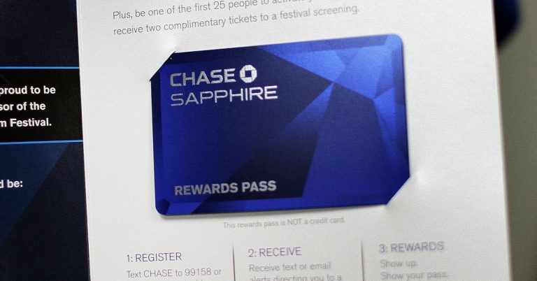 JPMorgan offers Sapphire card users 60,000 points to sign up for checking account