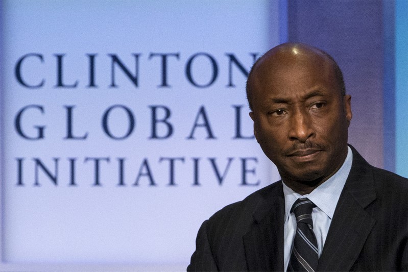 FILE PHOTO - Chairman and CEO of Merck & Co., Kenneth Frazier, takes part in a panel discussion during the Clinton Global Initiative's annual meeting in New York