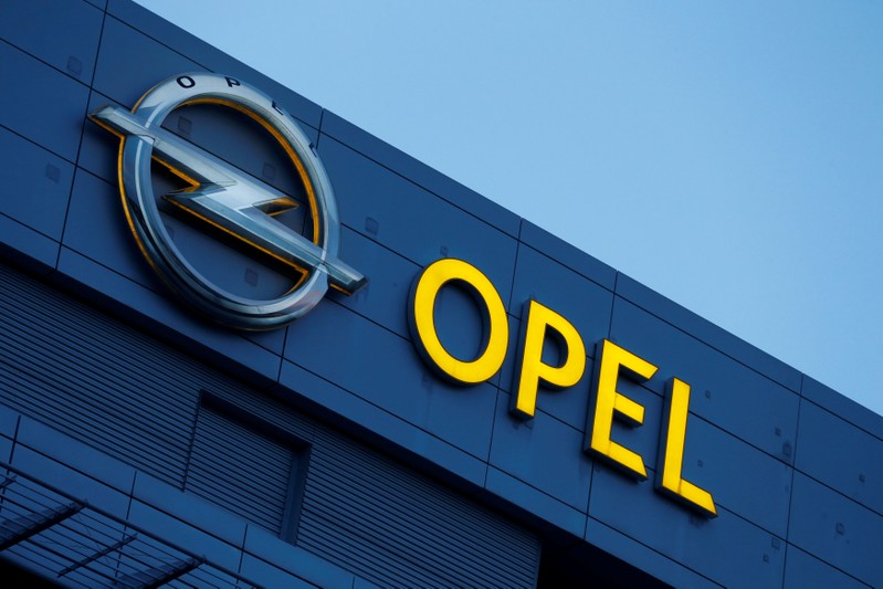 FILE PHOTO: An Opel logo is pictured in Ruesselsheim