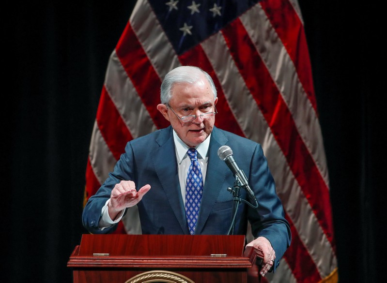 U.S. Attorney General Jeff Sessions speaks at Valor Survive and Thrive Conference in Waukegan