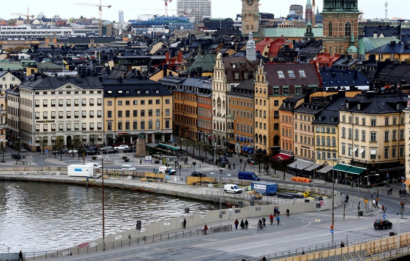 FILE PHOTO: A general view of Gamla Stan, the old town of Stockholm