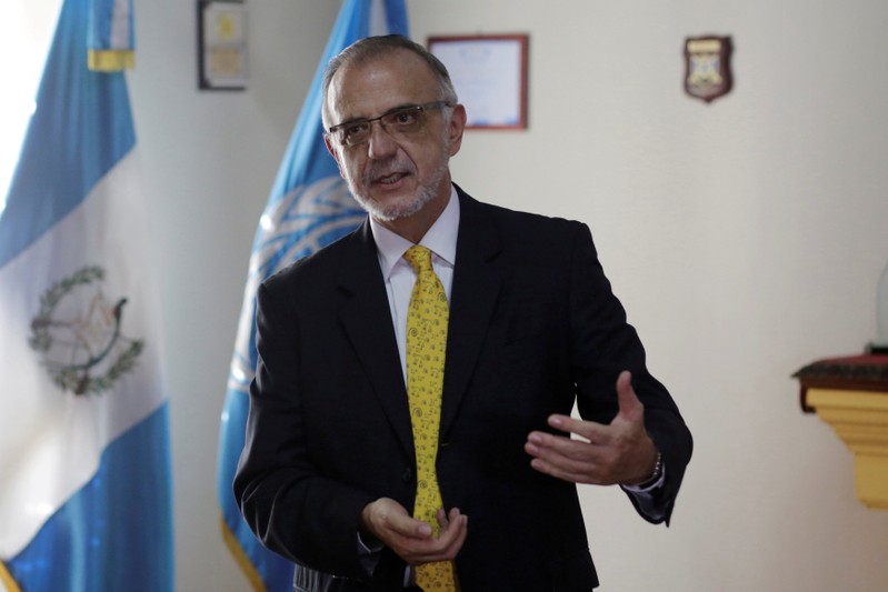 FILE PHOTO: Ivan Velasquez, head of the International Commission against Impunity, speaks during an interview with Reuters in Guatemala City