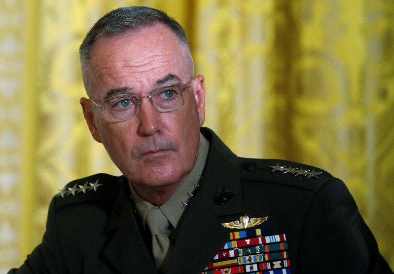 FILE PHOTO: U.S. Joint Chiefs Chairman Dunford attends meeting of the National Space Council at the White House in Washington