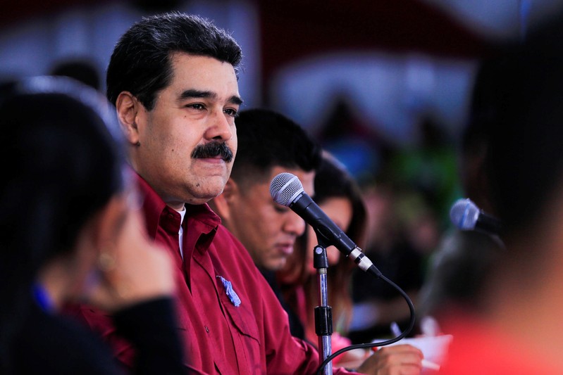 Venezuela's President Nicolas Maduro attends an event with the Youth of the PSUV in Caracas