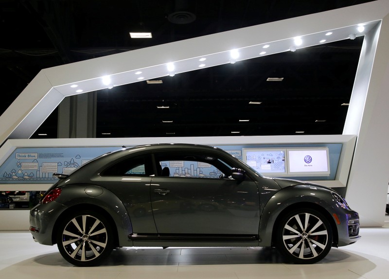 FILE PHOTO: 2015 VW Beetle R Line is seen at Auto Show in Washington