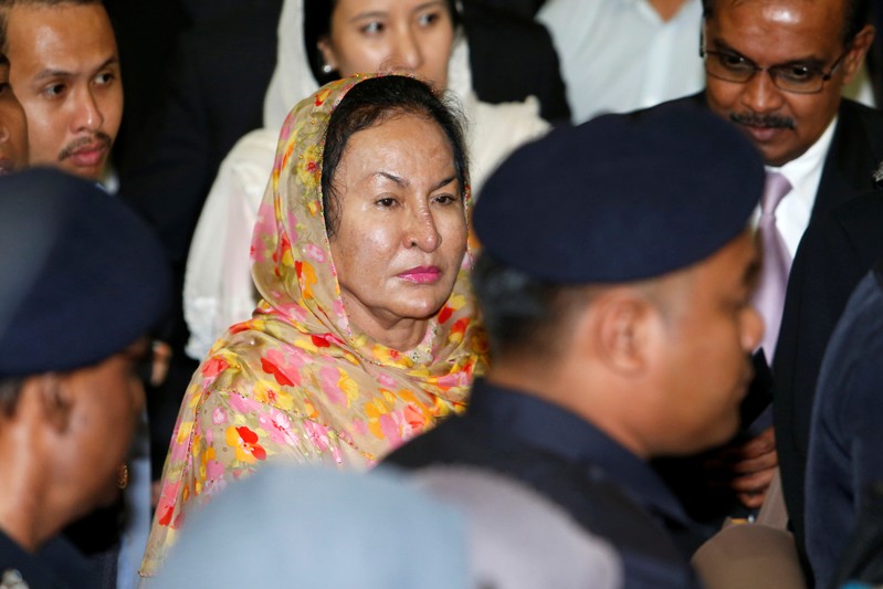 Rosmah Mansor leaves a courtroom in Kuala Lumpur