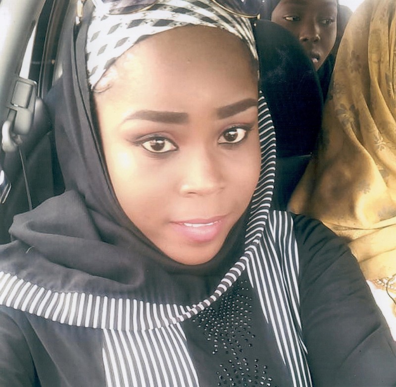 Medical worker Hauwa Mohammed Liman, who was held hostage by Islamic State in Nigeria since March, is pictured in this handout photograph