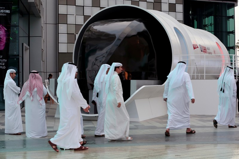 FILE PHOTO: RTA unveil the design model of the hyperloop in Dubai