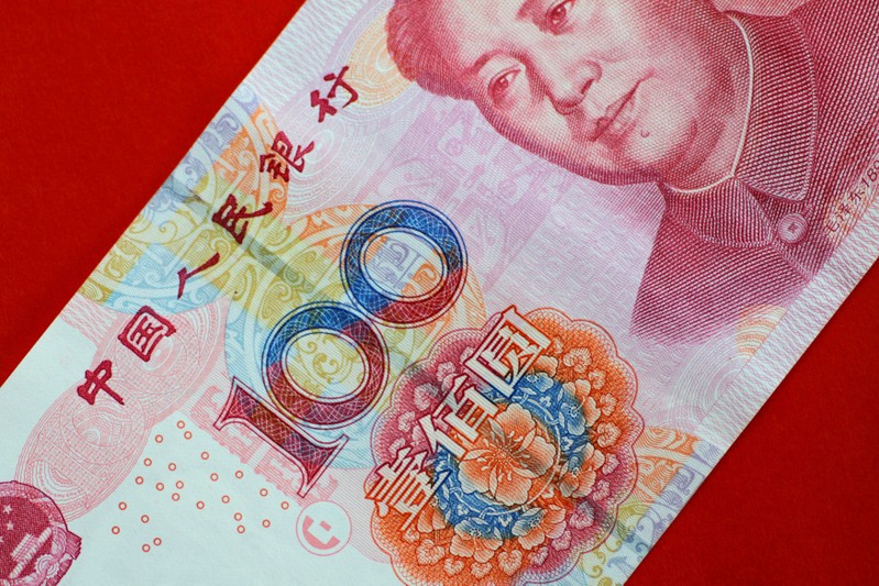 FILE PHOTO: Illustration photo of a China yuan note