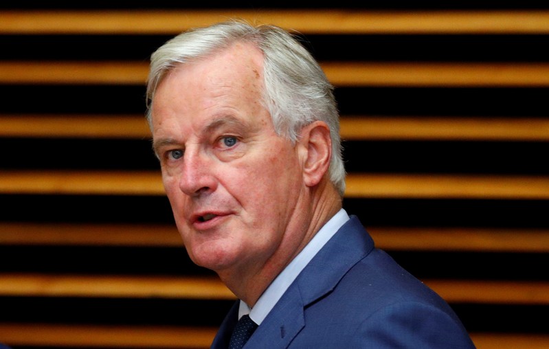 EU's chief Brexit negotiator Barnier attends the EU Commission's weekly College meeting in Brussels