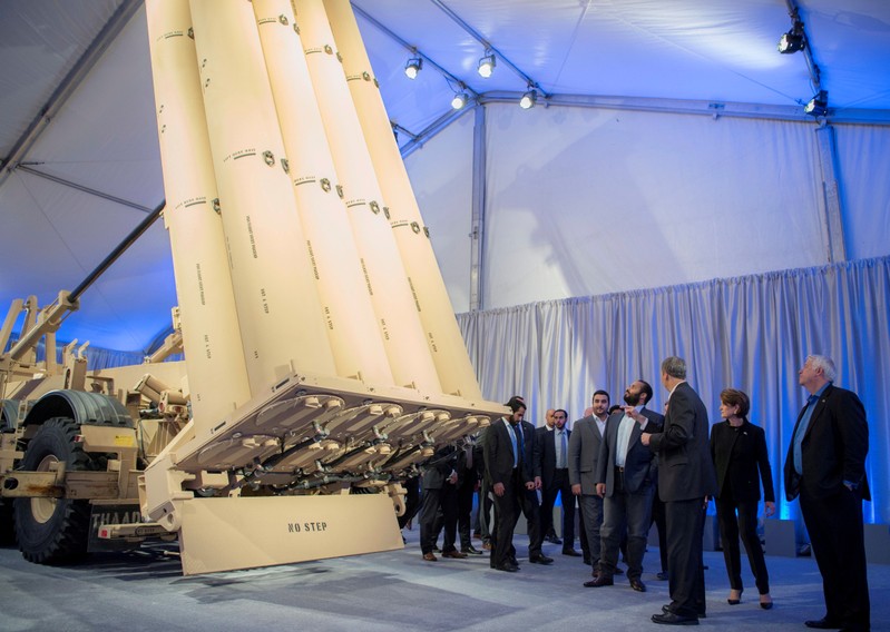 FILE PHOTO: Saudi Arabia's Crown Prince Mohammed Bin Salman is seen during his visit to Lockheed Martin company in San Francisco