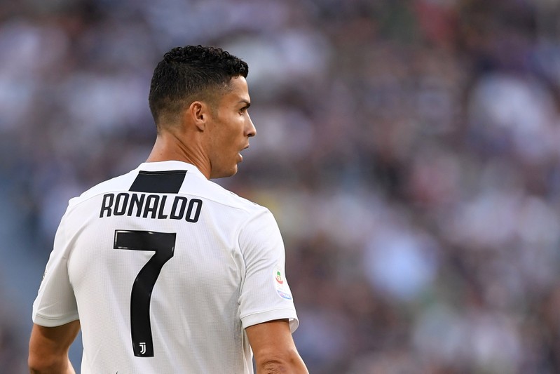 FILE PHOTO: Juventus' Cristiano Ronaldo at Allianz Stadium, Turin, Italy - September 29, 2018