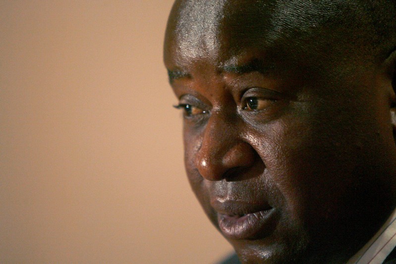 FILE PHOTO: South Africa's central bank Governor Mboweni speaks at the Reuters Economist of the Year breakfast in Johannesburg