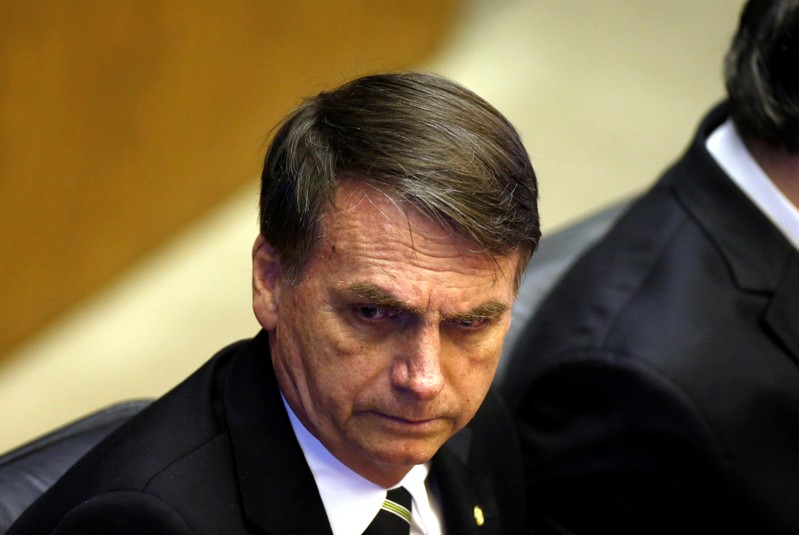 Brazil's President-elect Jair Bolsonaro attends a session at the National Congress in Brasilia