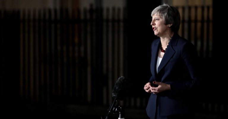 British PM May says changing leadership will delay Brexit