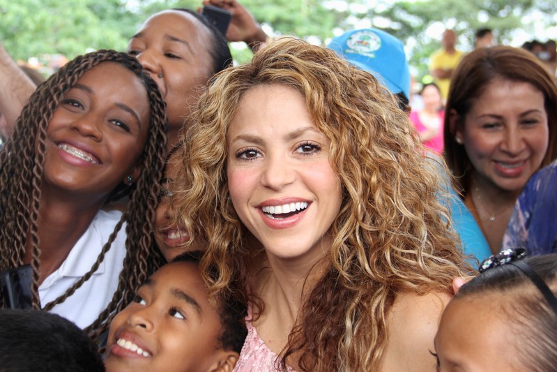 Colombian singer Shakira poses for a photo in Barranquilla, Colombia