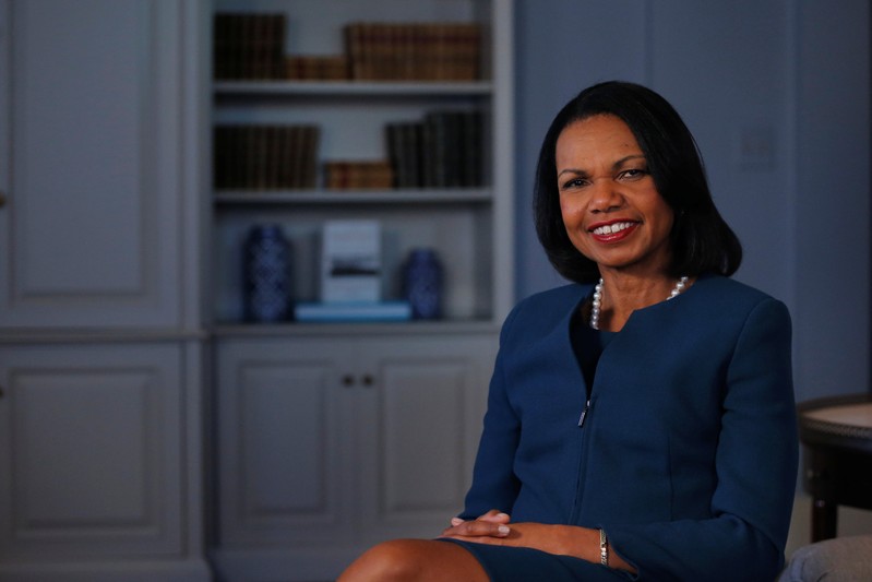Former U.S. Secretary of State Condoleezza Rice poses for a portrait while promoting her new book, 