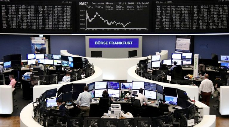 European shares in tentative rebound as trade angst eases