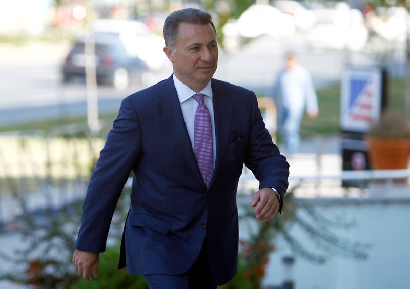 FILE PHOTO: Macedonia's former prime minister Gruevski enters a court in Skopje