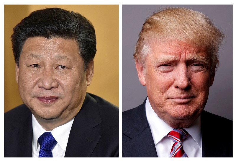 FILE PHOTOS: Combination of file photos of showing Chinese President Xi Jinping and U.S. President Donald Trump
