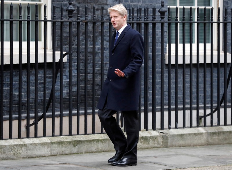 FILE PHOTO: Jo Johnson arrives at 10 Downing Street, London