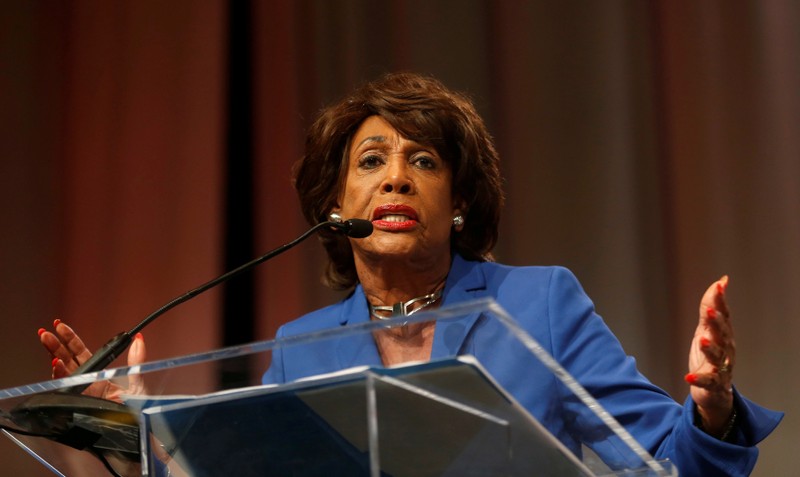 FILE PHOTO: Congresswoman Waters addresses audience during Women's Convention in Detroit