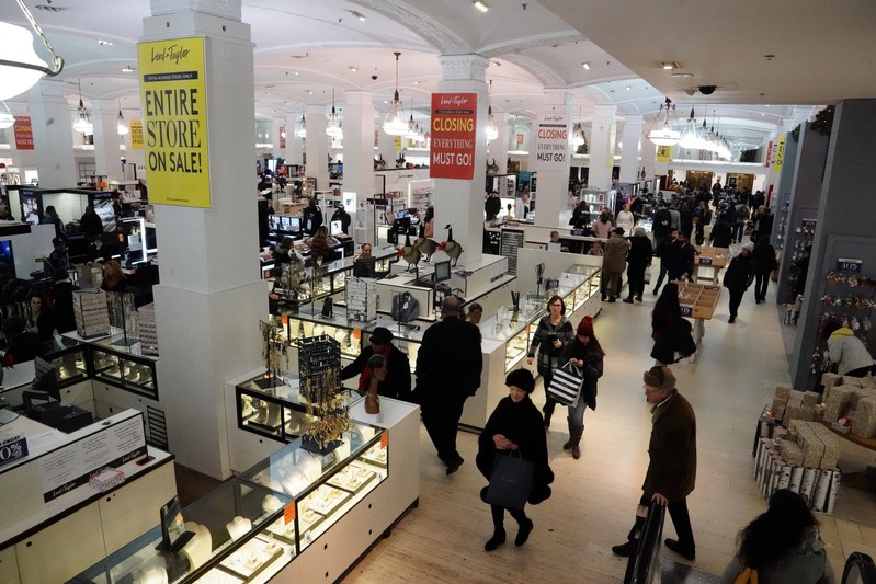 A Lord and Taylor store is pictured during Black Friday shopping in New York City