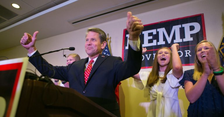 Republican Brian Kemp is the apparent winner in Georgia governor’s race, defeating Stacey Abrams
