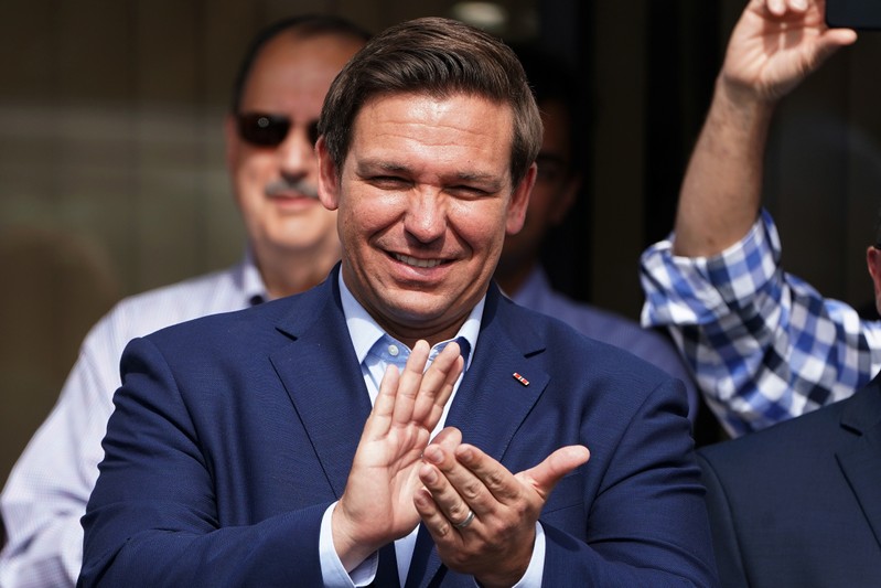 FILE PHOTO: Republican candidate for Governor Ron DeSantis holds a rally in Orlando