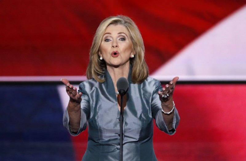 FILE PHOTO: Representative Marsha Blackburn speaks during the final day of the Republican National Convention in Cleveland