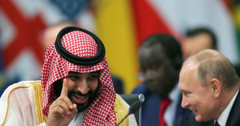 Watch Putin and Saudi Crown Prince Mohammed bin Salman’s exuberant handshake at G-20