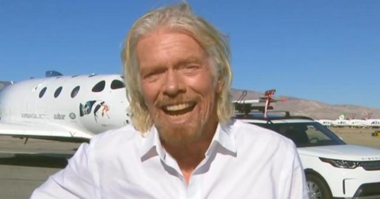 “A historic day:” Richard Branson on Virgin Galactic’s space flight