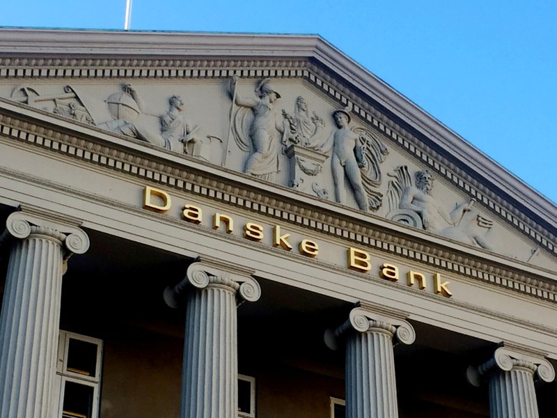 FILE PHOTO: General view of the Danske Bank building in Copenhagen