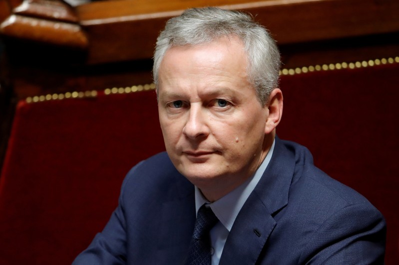 FILE PHOTO: French Finance Minister Bruno Le Maire attends a session of the National Assembly in Paris