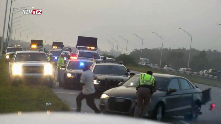 Florida state trooper struck by car while investigating highway accident: Authorities