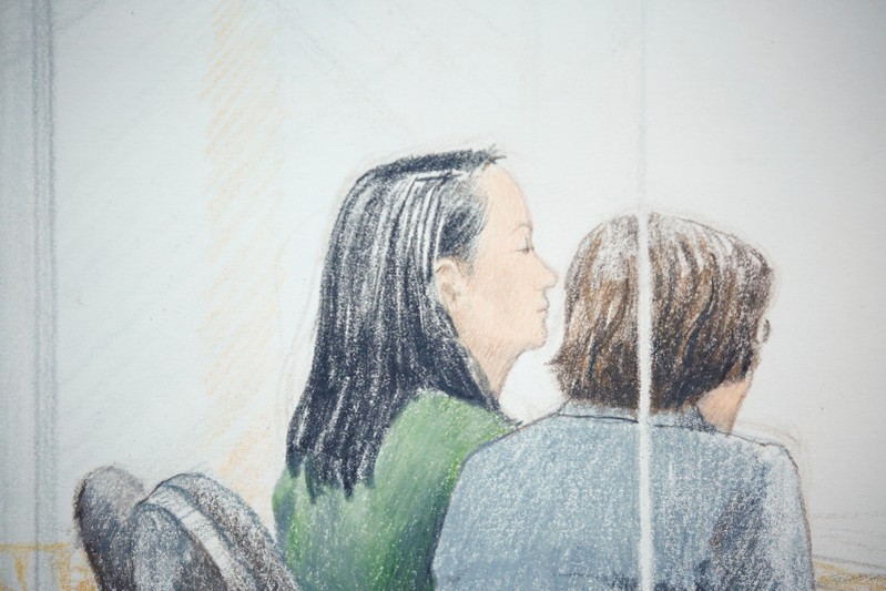 Huawei CFO Meng appears at her bail hearing in B.C. Supreme Court