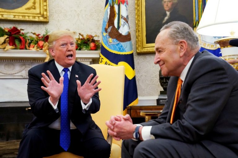 In heated on-camera clash, Trump fights with top Democrats on border wall