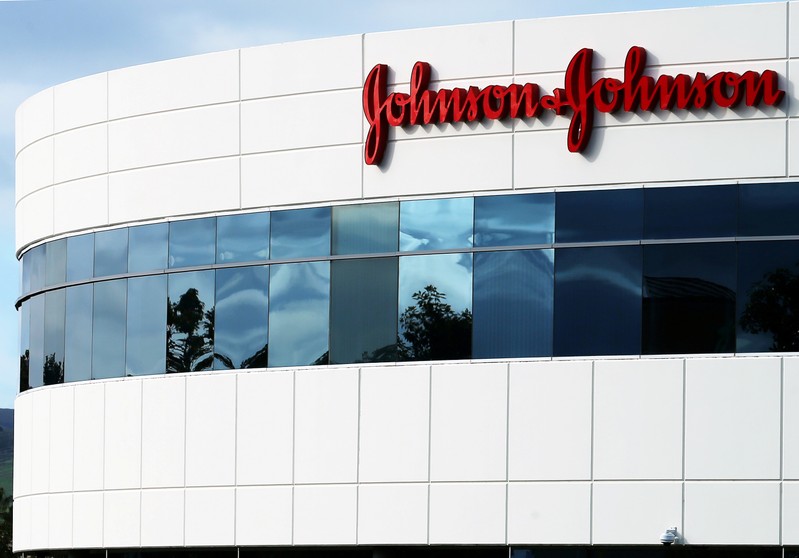 FILE PHOTO: A Johnson & Johnson building is shown in Irvine