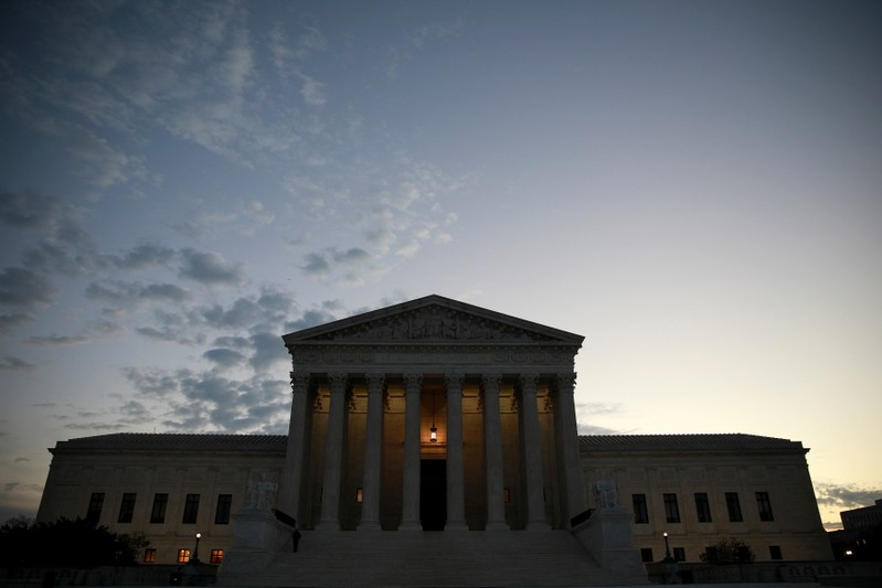 The exterior of the U.S. Supreme Court building in Washington